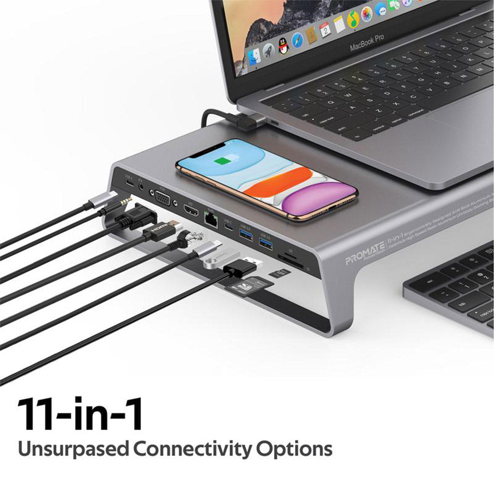 Promate PowerDesk USB-C Hub (4847222685796) Promate PowerDesk USB-C Hub (4847222685796)